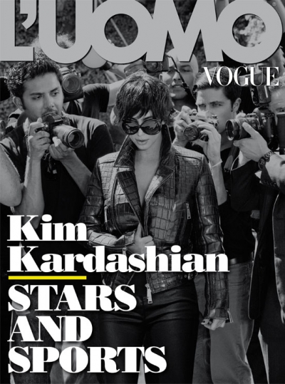 Kim Kardashian LUomo Magazine Kim Kardashian Luomo Magazine Cover Fashion