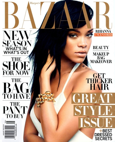 Rihanna Harper's Bazaar August 2012 Cover 2 Rihanna Harper's Bazaar August 2012 Cover celeb fashion