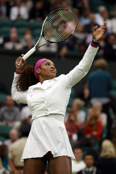 Serena Williams Wimbledon 2012 serena williams wimbledon fashion white jacket 2012