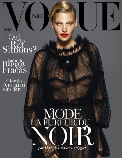 Lara Stone Vogue Paris Cover Lara Stone Vogue Paris Cover September Issue 2012 Fashion